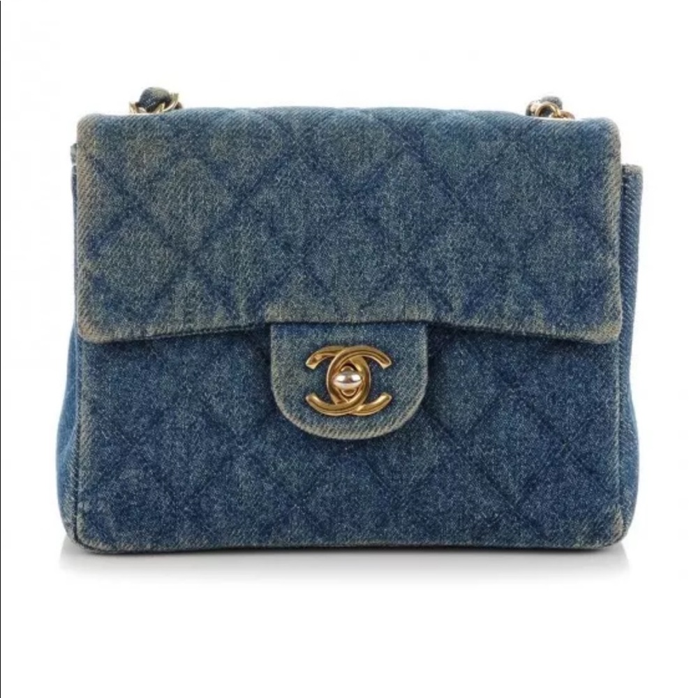 Chanel Vintage Denim Mini Handbag
